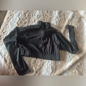 Black cheer crop top
